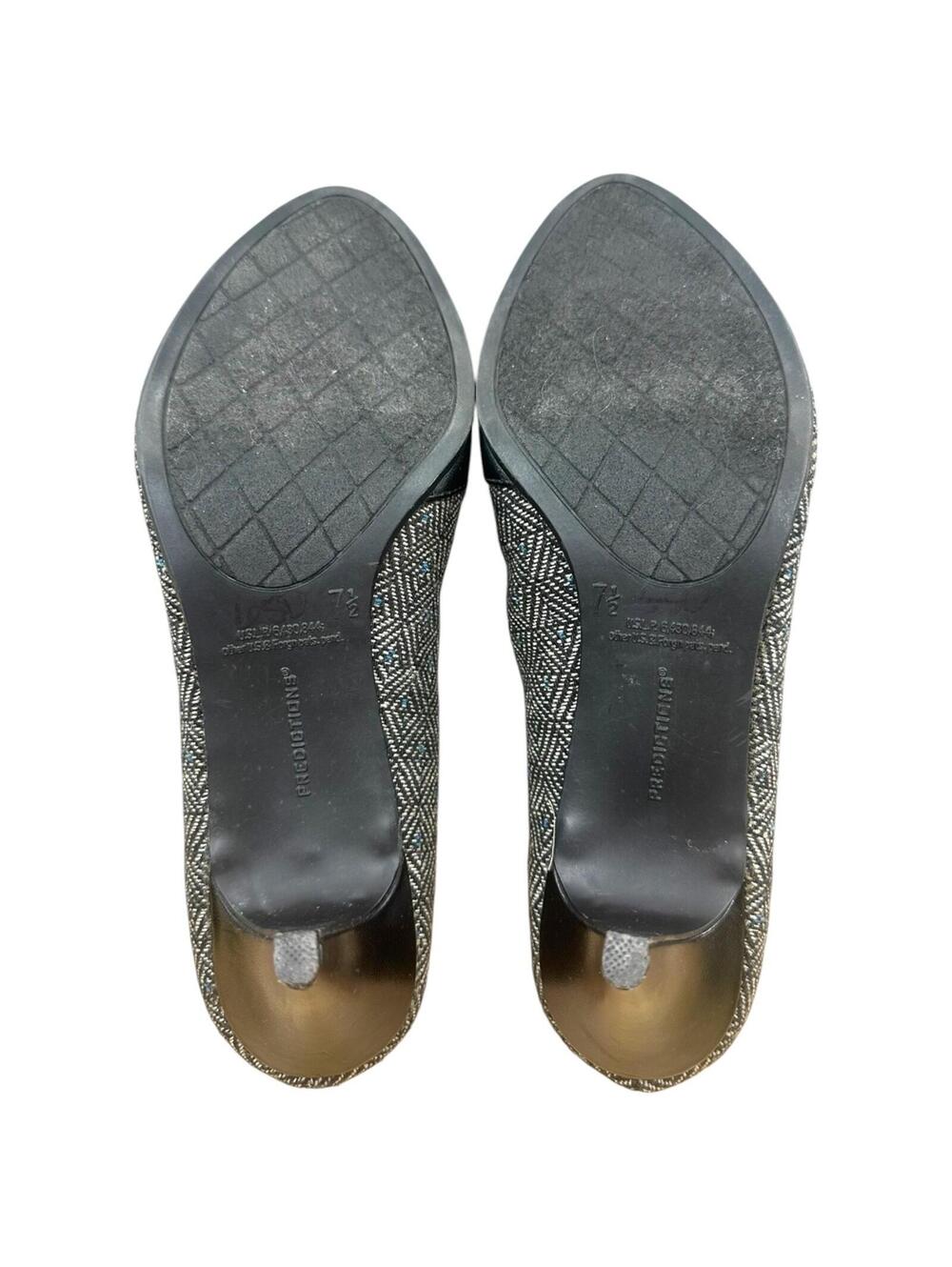 Predictions Tweed & Button Peep Toe Heels - Picture 6 of 7